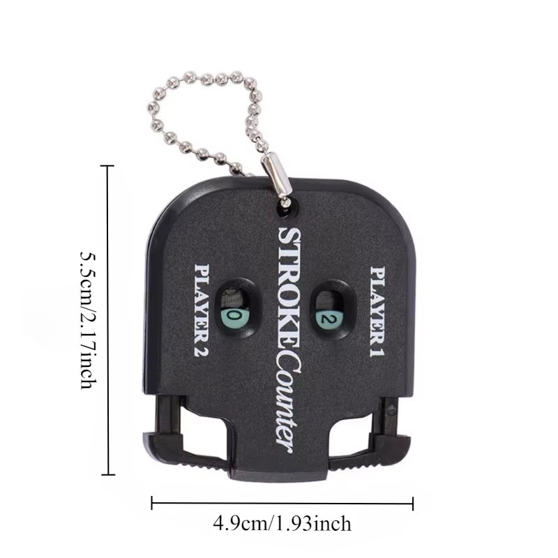 Golf Ball Strike Count Mini Portable Putting Score Counter Double Digit Scorer with Keychain Golf Accessories Golf Training Aid